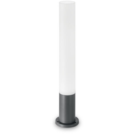 Palo Da Esterno Tondo Moderno Edo Alluminio-Materie Plastiche Antracite Gx53
