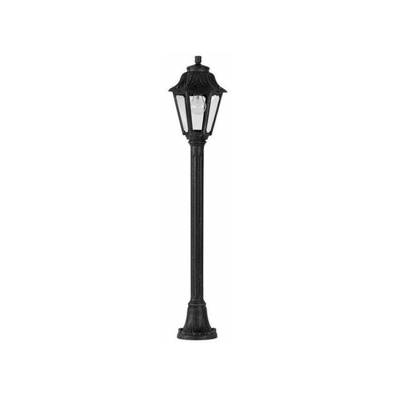 Image of Lampioncino led Mizar/Anna Nero 110cm E27 a Filamento 6W 4000K IP55 Fumagalli