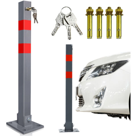 Palo di confine 65 cm da cementare Barriera di parcheggio Palo pieghevole