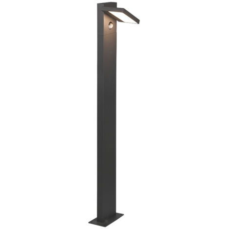 Palo esterno HORTON LED in fusione orientabile con sensore antracite 426369142