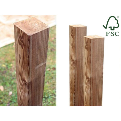 PALO LASA IMPREGNATO CM.9X9XH135 PALI IN LEGNO ARREDO GIARDINO OMBRELLONI GAZEBI
