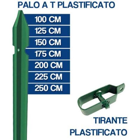 10 Ancoraggi A Profilo W Per Recinzione - Altezza 50 Cm, Spessore 1,3 Mm - In Ferro Zincato A Caldo - Made In Germany - Per Reti Anti-cinghiali E Fauna Selvatica