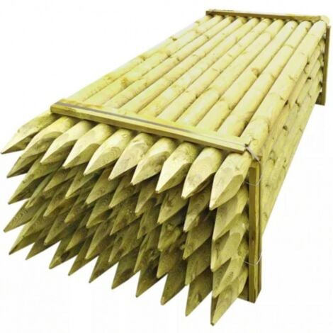 Mezzo palo legno Ø 8x250 cm per recinzioni in legno