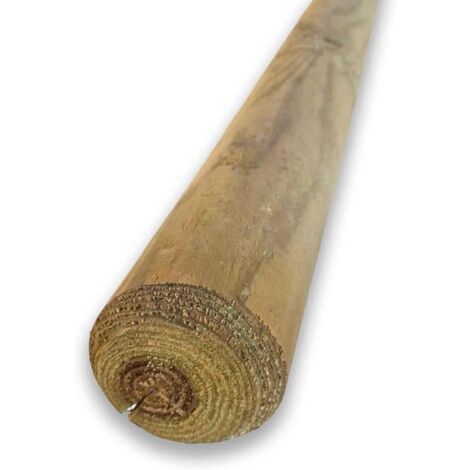Palo Legno Staccionata Pali In Legno Per Recinzione - Mezzo Palo Tondo, 10cm X 150cm, Trattati Per Esterno Pali Staccionata - Foto 8