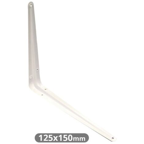 Palomilla metálica blanca 125 x 150mm