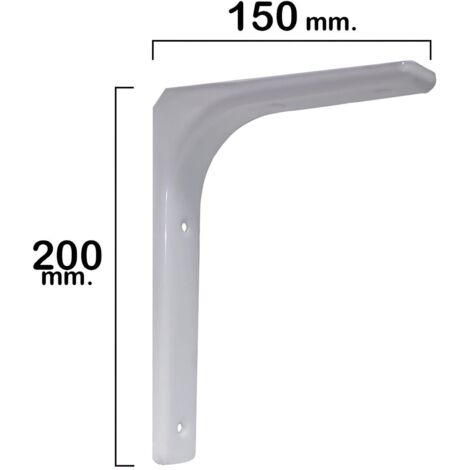Palomilla Reforzada Blanca   200x150 mm.