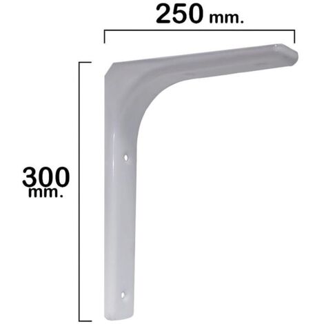 Palomilla Reforzada Blanca   300x250 mm.
