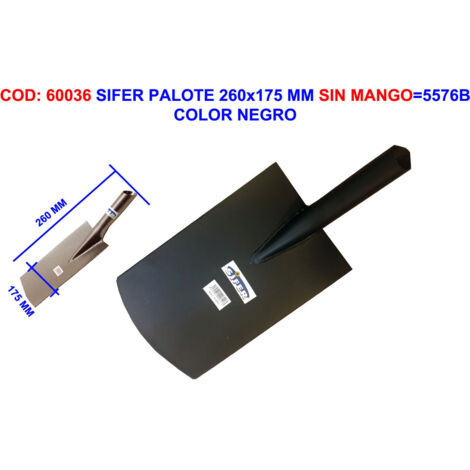 PALOTE SIFER 260x175 MM SENZA MANICO