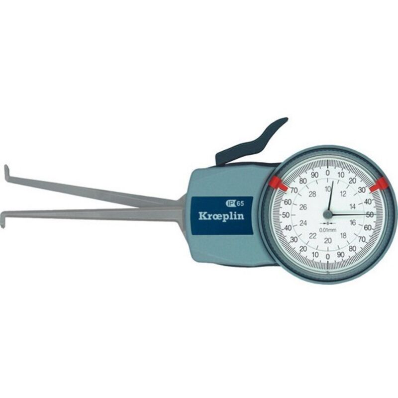 Kroeplin - Palpeur d'intérieur rapide Intertest, engrenage à crémaillère, Domaine d'utilisation : 30-50 mm, Plage de mesure 20 mm