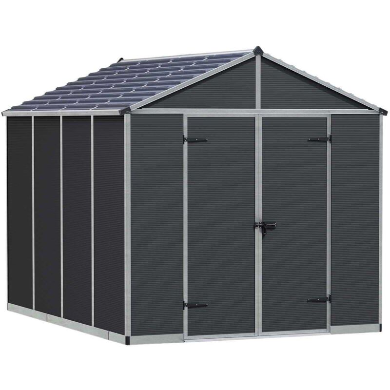 Palram-canopia - Abri de jardin en polycarbonate et aluminium Rubicon 7.2 m²