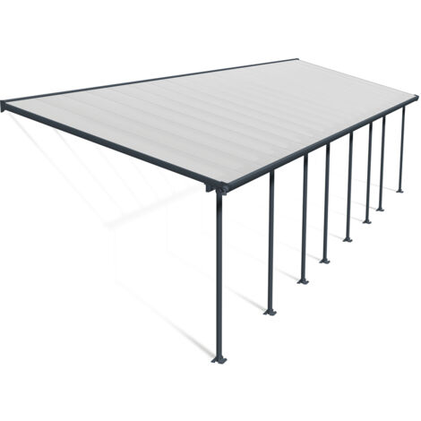Palram - Canopia abri de terrasse aluminium Feria  Anthracite  295x1156x305 cm