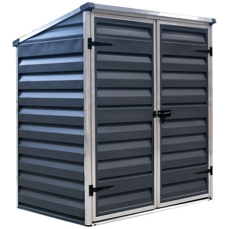 Palram - Canopia Aluminium Gerätebox Voyager schwarz 139x90x146 cm