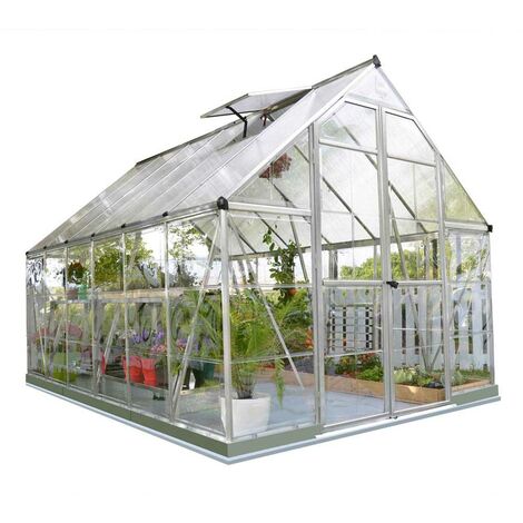 Palram - Canopia Aluminium Gewächshaus Balance 812 Silber 367x244x229 cm