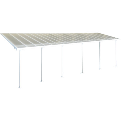 Palram - Canopia Aluminium Terrassenüberdachung Feria Weiß 295x1156x305 cm