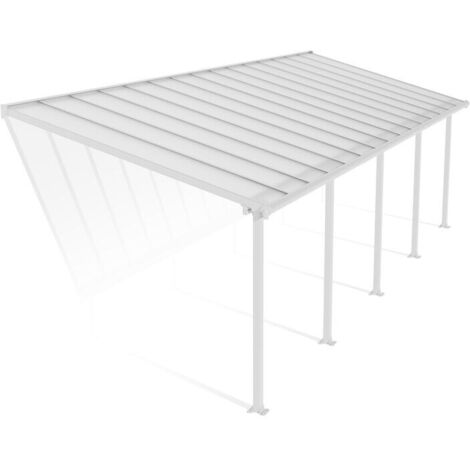 Palram - Canopia Aluminium Terrassenüberdachung Olympia  Weiß  295x924x305 cm