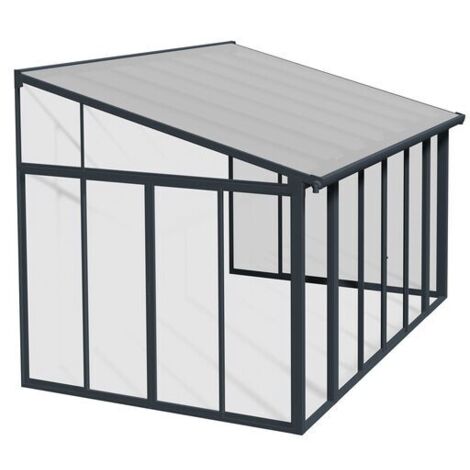 Palram - Canopia Aluminium Wintergarten Sanremo  Anthrazit  277x435x310 cm