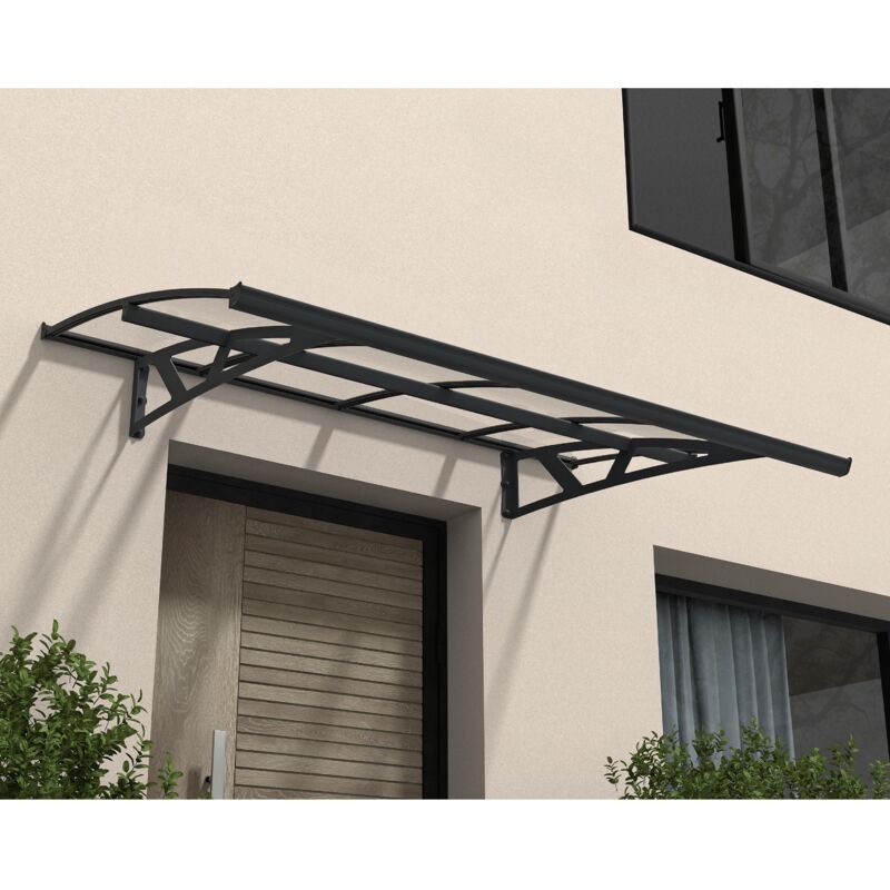 

Palram - Canopia Amsterdam 223X140 Marquesina Para Puerta Transparente Gris