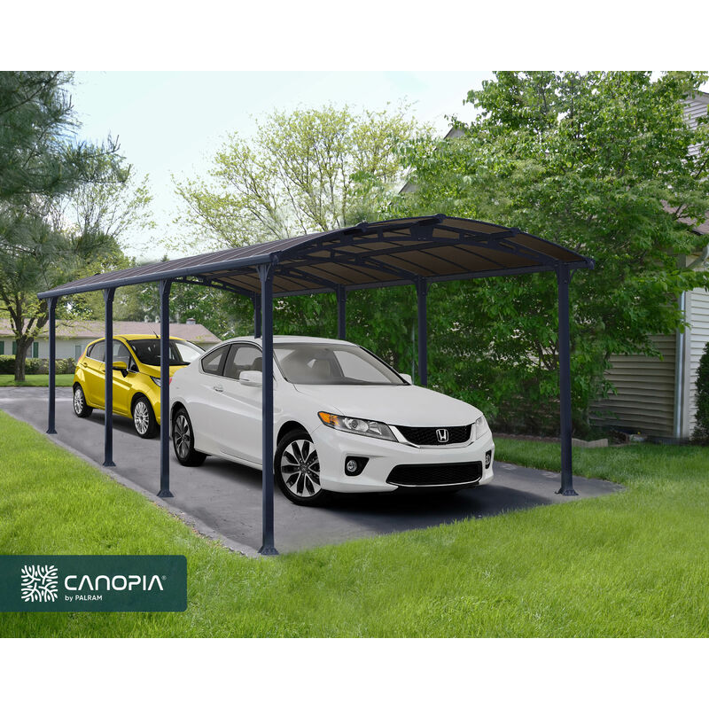 Palram-canopia - Canopia Arcadia 3.6 x 8.5 Double Aluminum Carport