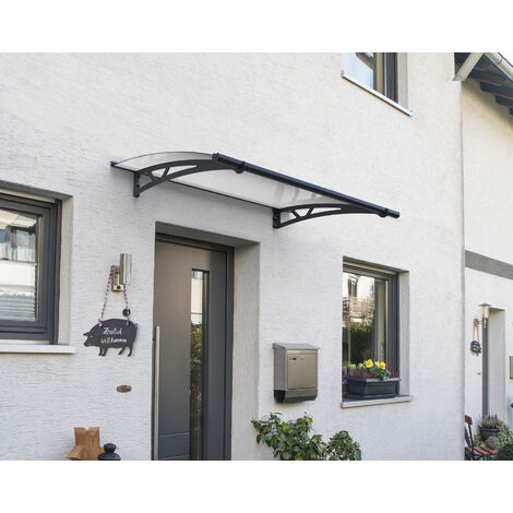 Palram - Canopia | Auvent de porte Altair 150.5 x 91.5 cm Grise