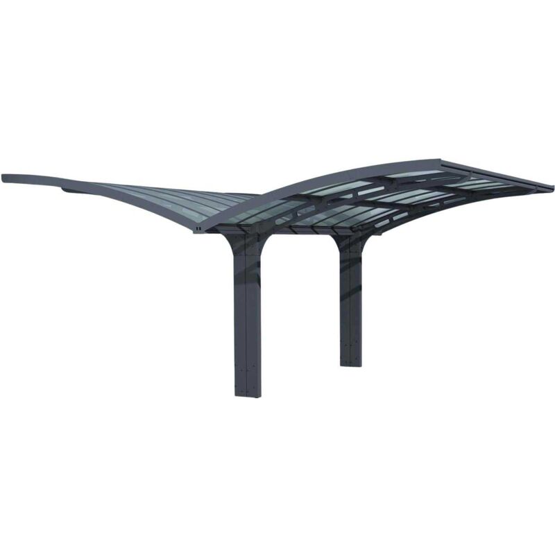 Carport en aluminium et polycarbonate Arizona Breeze 4.95 x 5.78 m