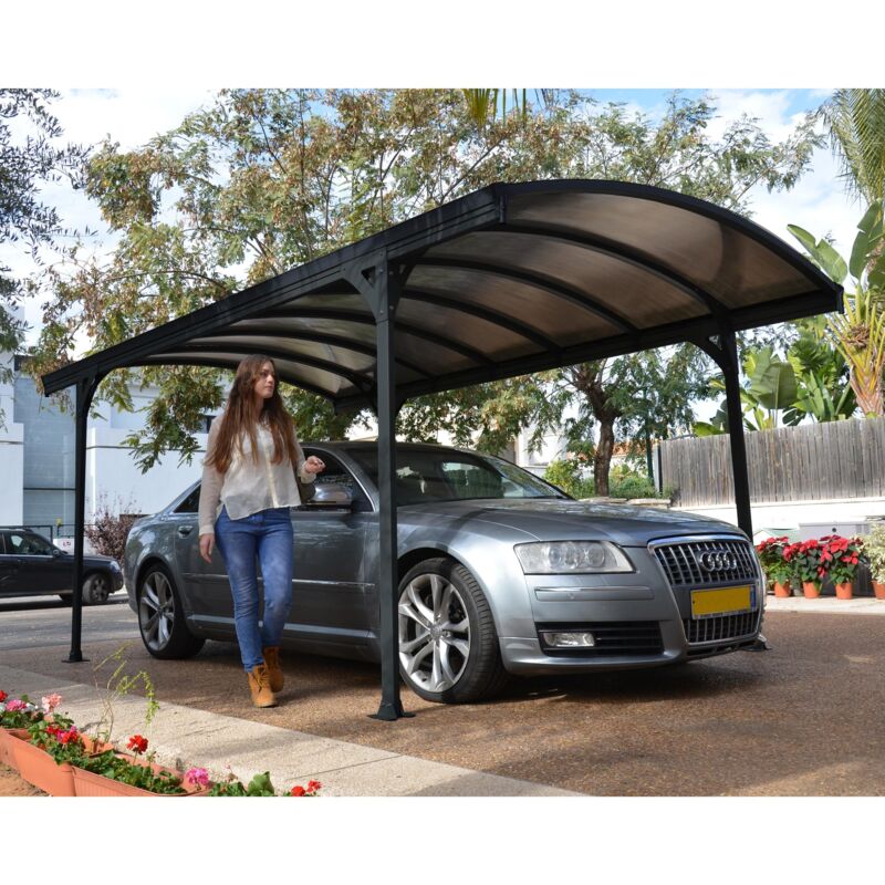 

Palram - Canopia Carport Vitoria 5000 Cochera De Aluminio Gris
