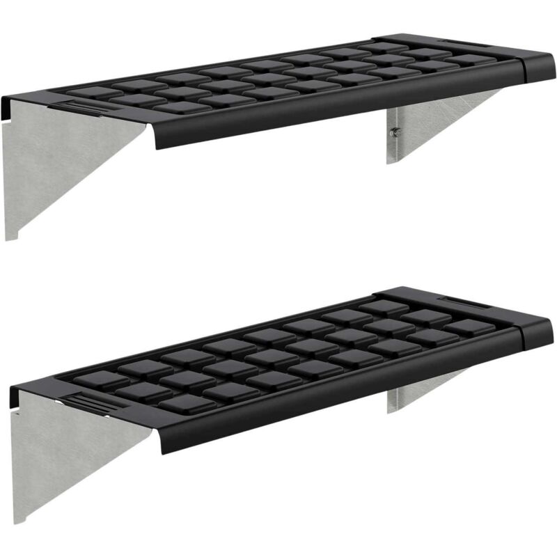 Kit d'étagères en PVC pour serre de jardin (Lot de 2)