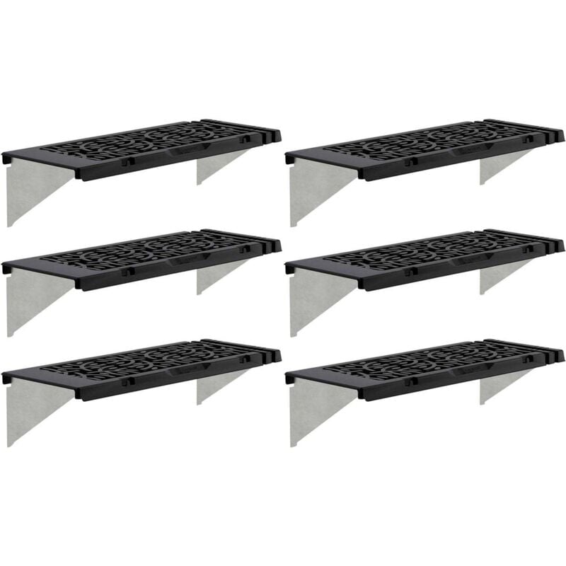 Kit d'étagère originale en polypropylène pour serre de jardin Lot de 6 étagères