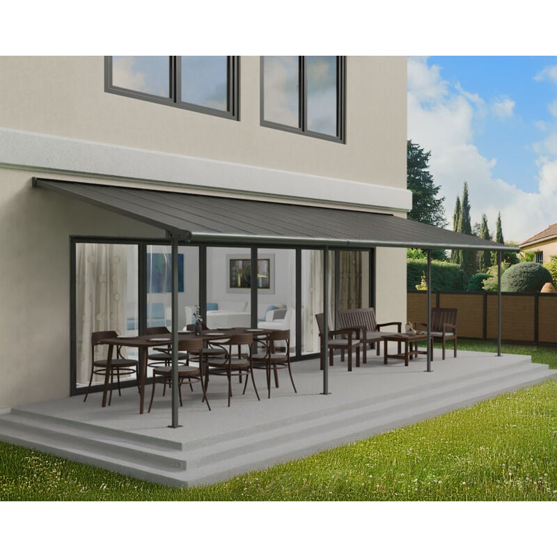 Pergola 27.7m² gris anthracite - Palram - 705605