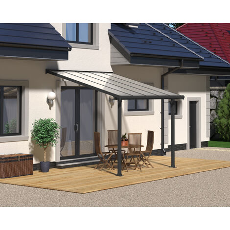 Palram - Canopia | Pergola Olympia Marquesina De Aluminio 307X294 Gris