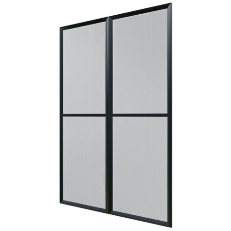 Palram - Canopia – Porte moustiquaire pour véranda – Aluminium enduit de poudre – Largeur 137 cm – Installation rapide sans démontage des portes