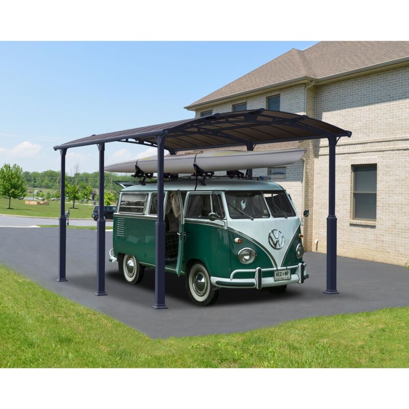 

Palram - Canopia Rv Carport Alpine 650X360X307 Cochera Alta De Aluminio Gris