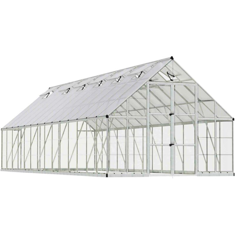 Palram-canopia - Serre de jardin en aluminium argent et polycarbonate Balance 29.3m²
