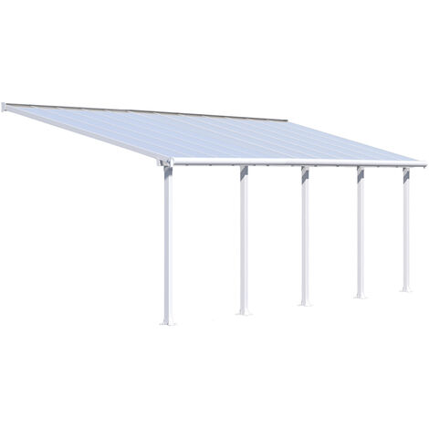 Palram - Canopia Terrassenüberdachung Olympia weiß 300x730x305 cm