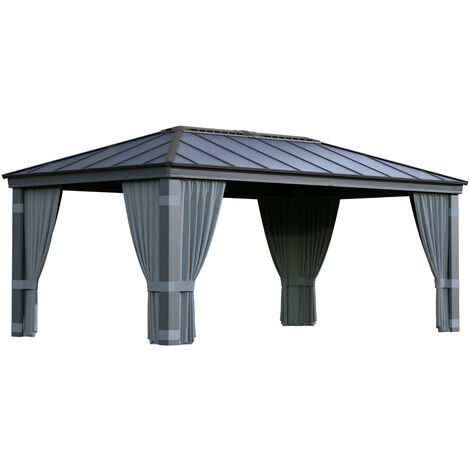Palram - Canopia Vorhänge passend für Pavillon Dallas 6100  Grau