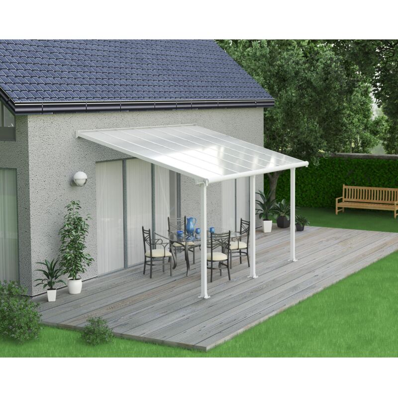 

Palram - Canopia Pergola Olympia Marquesina De Aluminio 425X294 Blanco - Blanco