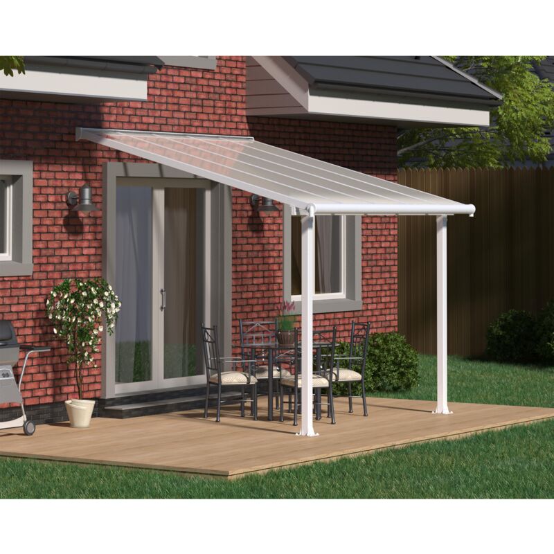 

Palram - Canopia Pergola Olympia Marquesina De Aluminio 307X294 Blanco - Blanco