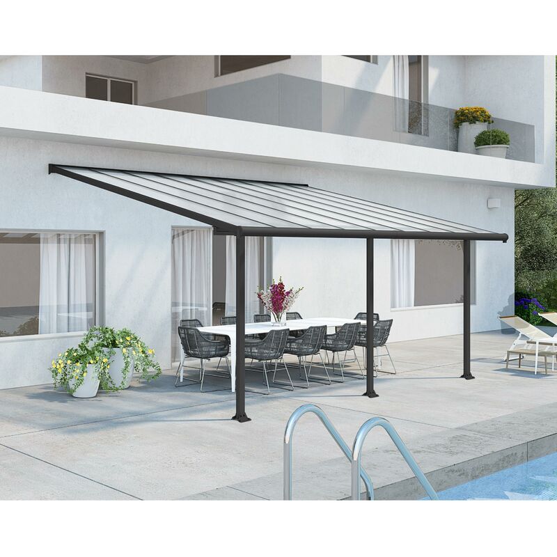 

Palram - Canopia Pergola Olympia Marquesina De Aluminio 546X294 Gris