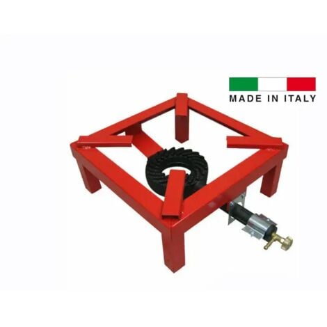 IDROWEB Palumbo Bruciapiù 40cm brûleur à gaz avec robinet de réglage