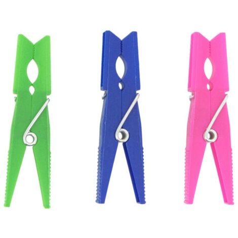 PAMEX Set de 24 piezas de pinza de plástico Lenom