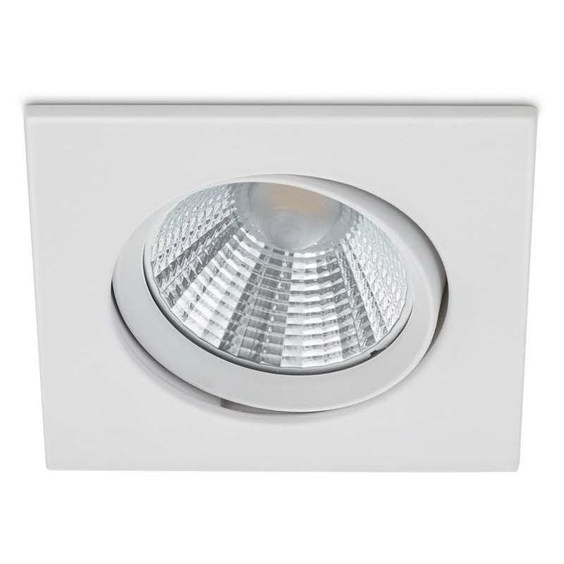 Pamir Spot encastrable led carré orientable blanc dimmable IP23 8,5 cm x 8,5 cm