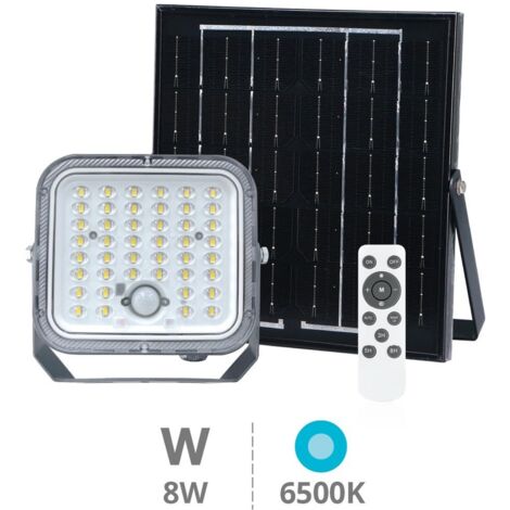 Pamol LED Solarprojektor mit Bewegungs- und Dämmerungssensor 8W 6500K IP65 Schwarz