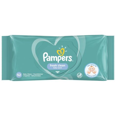 Pampers Feuchte Tücher Fresh Clean 1x Babyfeuchttücher, 52 Stück