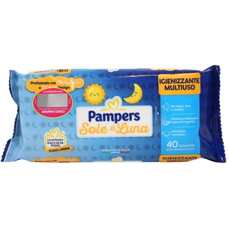 PAMPERS SOLE&LUNA SALVIETTE IGIENIZZANTI MULTIUSO CONFEZIONI DA 40 PZ OKY