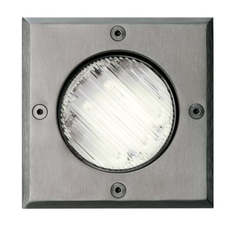 Pan international faretto oblo micro incasso da terra per esterno gx53 5w 4000k est356