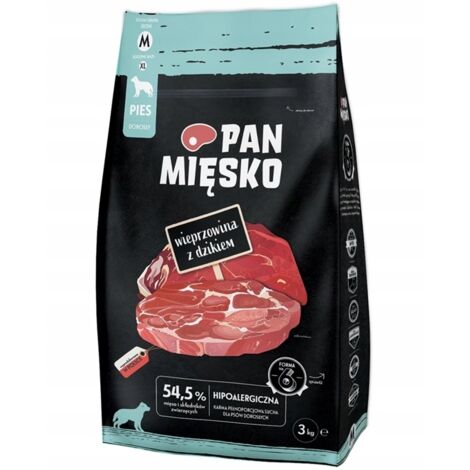 PAN MEAT Schweinefleisch mit Wildschwein 3kg Chips M