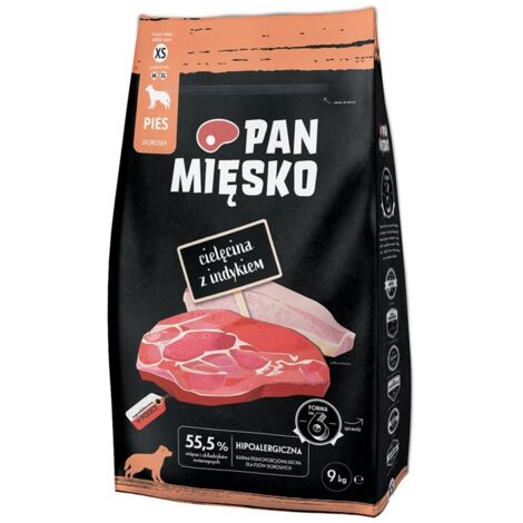 Pan Mięsko Cibo per cani Vitello con tacchino Crispy XS 9kg