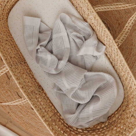 Pañal de algodón de verano LuLu gris