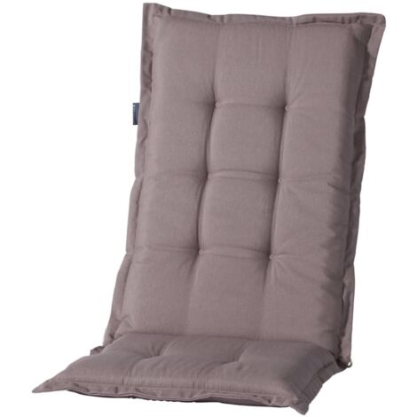 Panama taupe, Auflage zu Sessel hoch 50% Baumwolle / 45% Polyester