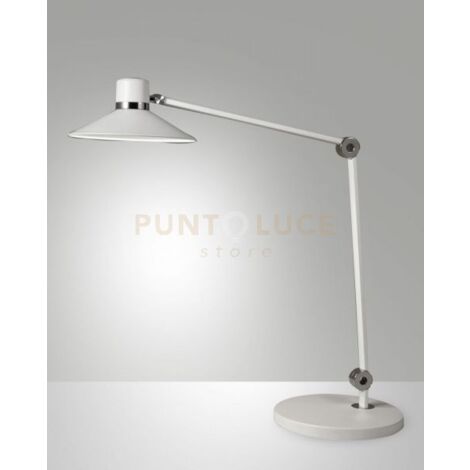 PANAREA LAMPADA DA TAVOLO BIANCA A LED CCT 3000K - 4000K - 5000K - 6000K- 10W - 1020 lm DIMMERABILE AL TOCCO