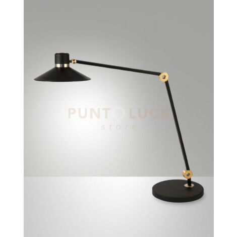 PANAREA LAMPADA DA TAVOLO NERO A LED CCT 3000K - 4000K - 5000K - 6000K- 10W - 1020 lm DIMMERABILE AL TOCCO